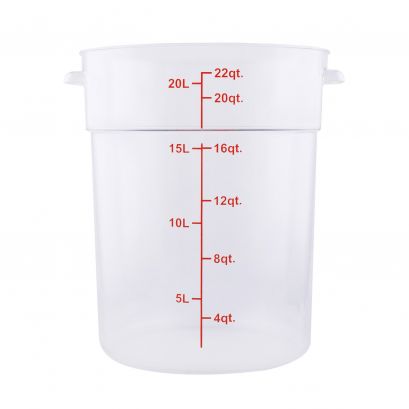 22QT Food Storage Container, Translucent