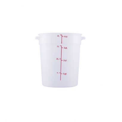 4QT Food Storage Container, Translucent