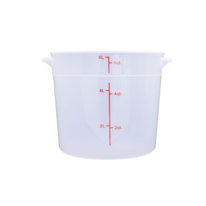 6QT Food Storage Container, Translucent