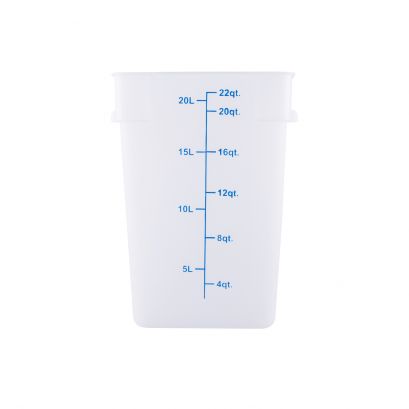 22QT Food Storage Container, Translucent