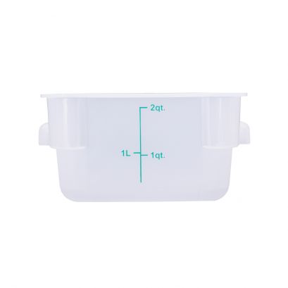 2QT Food Storage Container, Translucent