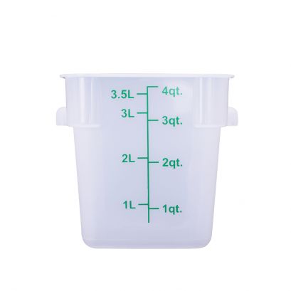 4QT Food Storage Container, Translucent