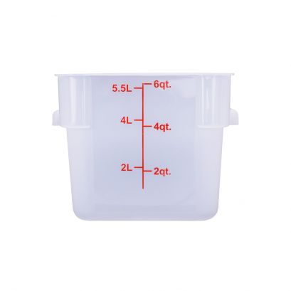 6QT Food Storage Container, Translucent