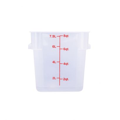 8QT Food Storage Container, Translucent