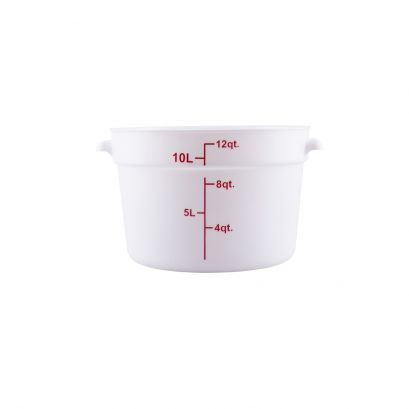 12QT Food Storage Container, White
