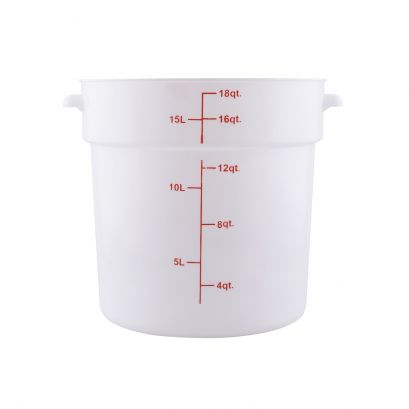 18QT Food Storage Container, White