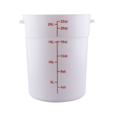22QT Food Storage Container, White