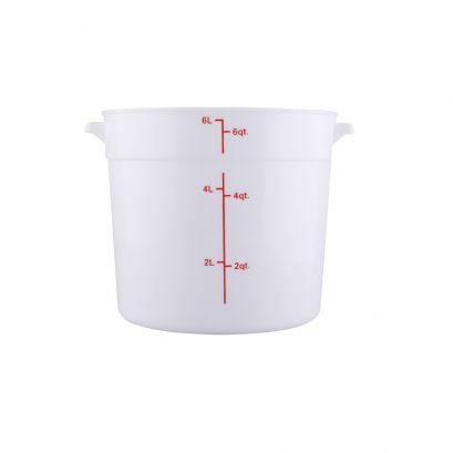 6QT Food Storage Container, White