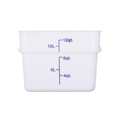 12QT Food Storage Container, White