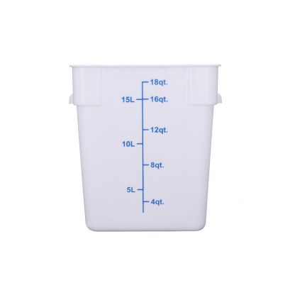 18QT Food Storage Container, White