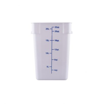 22QT Food Storage Container, White