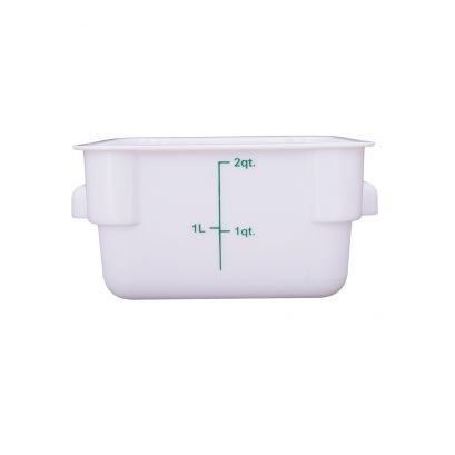 2QT Food Storage Container, White
