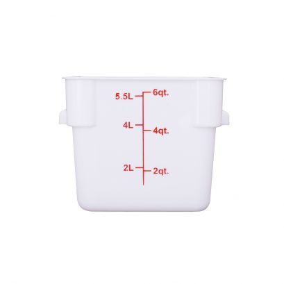 6QT Food Storage Container, White