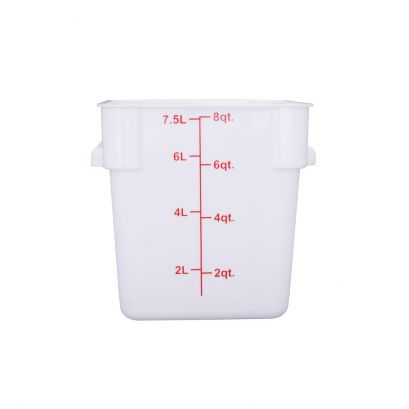 8QT Food Storage Container, White