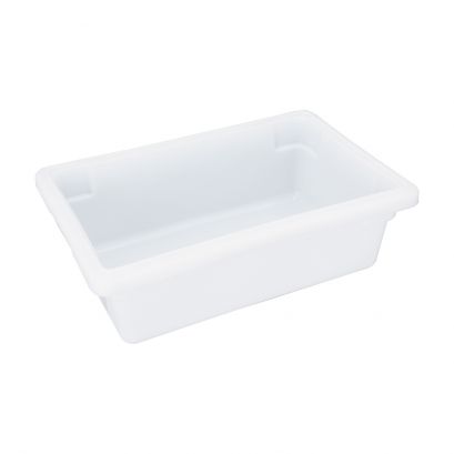 White Storage Box Half Size 6"