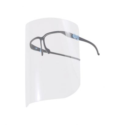 Protective Face Shield w/ Black Nose Bridge, 10-Set/Pack