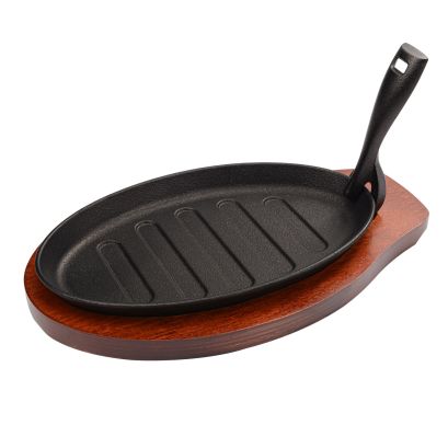 Fajita Platter Set Cast Iron 3-PC