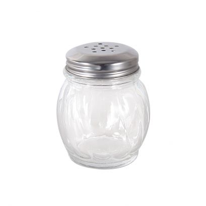 6oz Glass Cheese Shaker W/ SS Perf. Cap