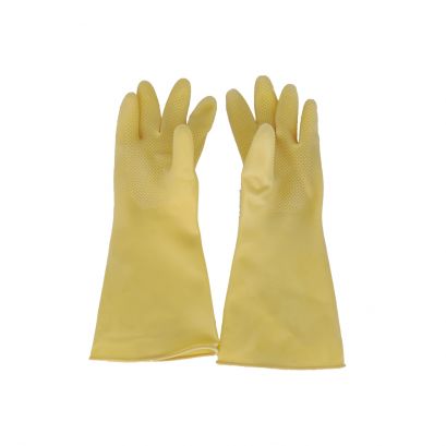 Yellow Reusable Latex Glove Medium