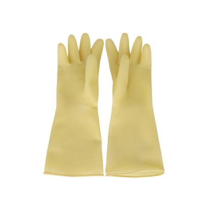 Yellow Reusable Latex Glove Small