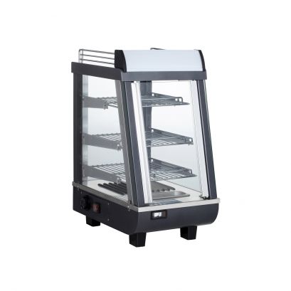 Heated Display Case Set 800W 19"L x 13-5/8"W x 26"H Gray
