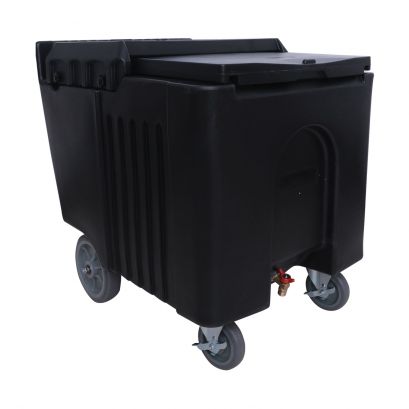 Mobile Insulated Ice Caddy Black 