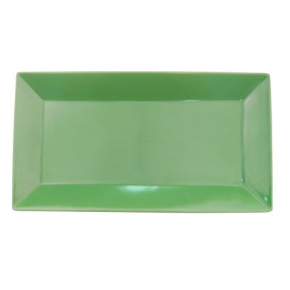 Rect. Platter Green 10"
