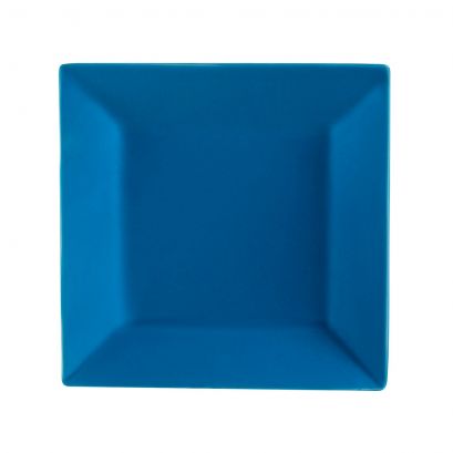 Square Plate Peacock 6"