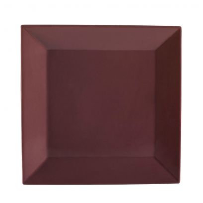 Square Plate Plum 6"