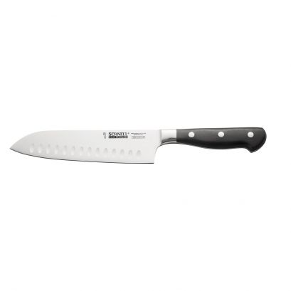 Schnell Santoku Knife 7-1/4", Granton Edge