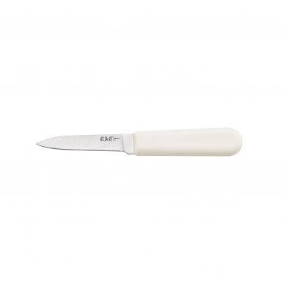 Knife Paring White Plastic Handle 3"