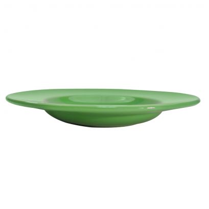 Rim Soup Plate Green 12oz 8 3/4"