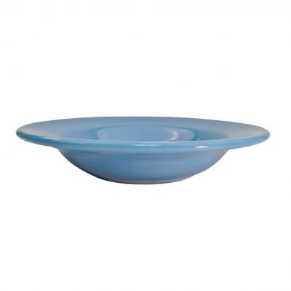 Rim Soup Plate Light Blue 12oz 8 3/4"