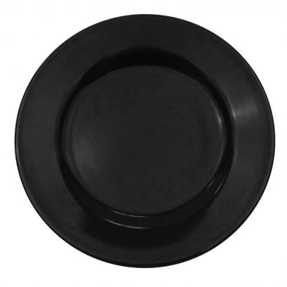 Plate R.E. Black  9"