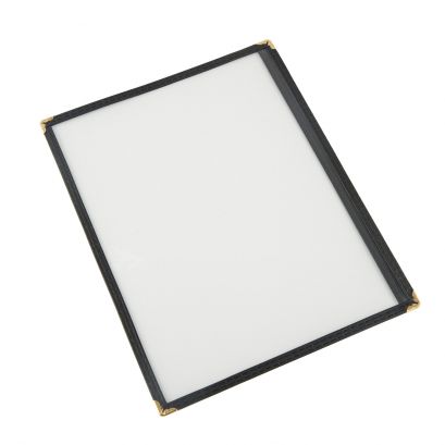 1-Pocket Menu Cover 8-1/2" x 11" Black