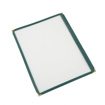 1-Pocket Menu Cover 8-1/2" x 11" Green