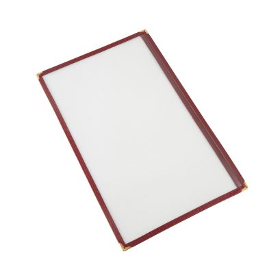 1-Pocket Menu Cover 8-1/2" x 14" Burgundy
