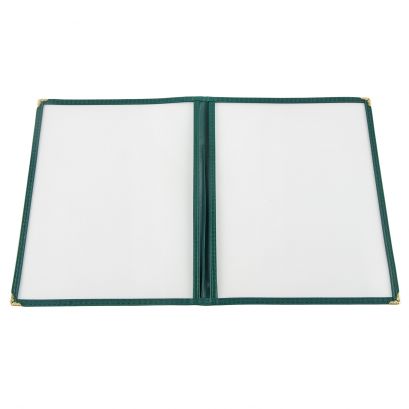 2-Pocket Menu Cover 8-1/2" x 11" Green