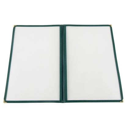 2-Pocket Menu Cover 8-1/2" x 14" Green
