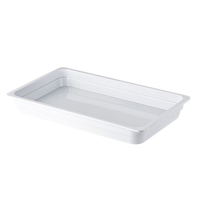 Buffet Pan Melamine White 1/1 Size 2-1/2" Deep