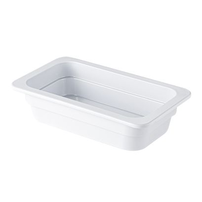 Buffet Pan Melamine White 1/4 Size 2-1/2" Deep