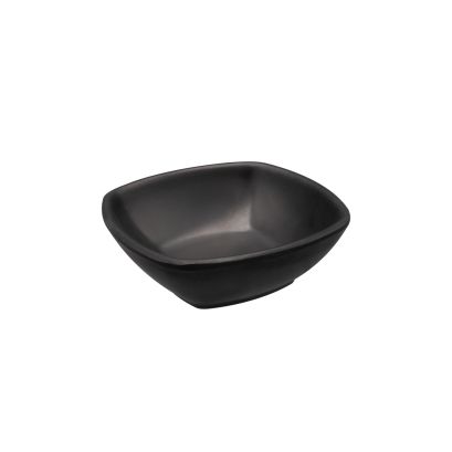 KC Bowl Square Matte Black 8oz 4-3/4"
