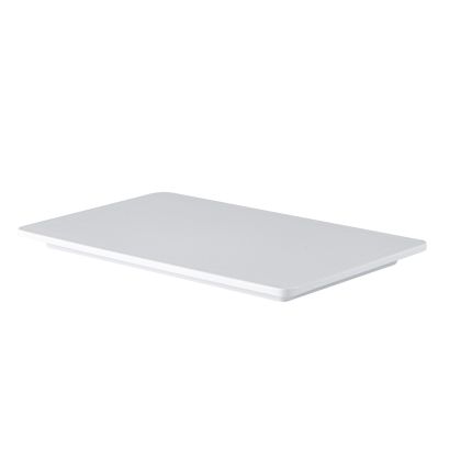Sun Flat Platter Rect. White 13"x7"
