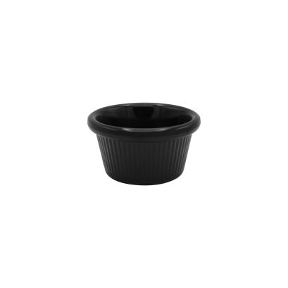 Ramekin Fluted BLK 2oz 2 7/8"