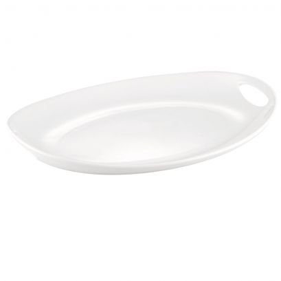 Handled Deep Oval Tray 14 3/8"