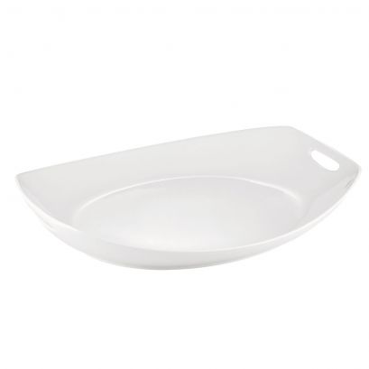 Handled Squared Oval Tray 16"