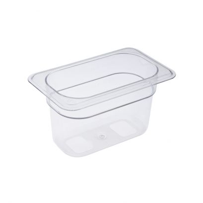 Polycarbonate Food Pan 1/9 Size 4" Depth