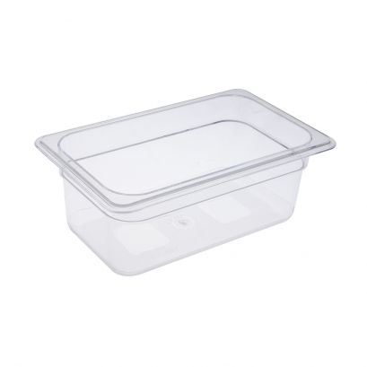 Polycarbonate Food Pan 1/4 Size 4" Depth