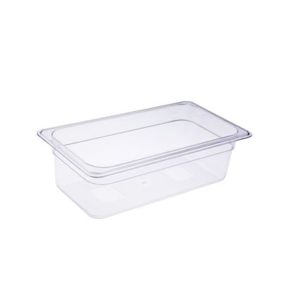 Polycarbonate Food Pan 1/3 Size 4" Depth