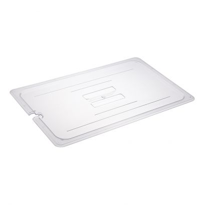 Notched Polycarbonate Food Pan Cover Full Size